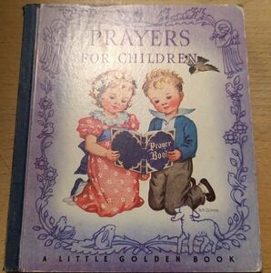 Vintage 1945 The Little Golden Book Prayers For Children